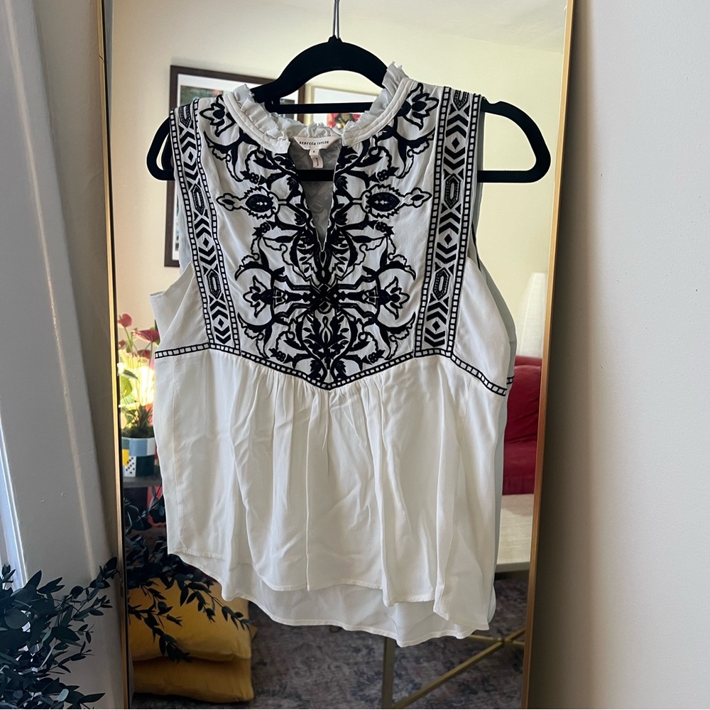 Rebecca Taylor Embroidered Blouse